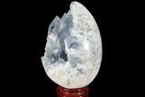 Crystal Filled Celestine (Celestite) Egg Geode - Large Crystals! #88320-2
